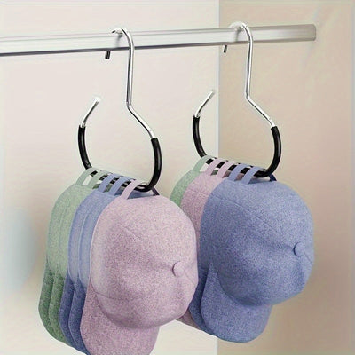 Soporte de sombrero 8 en 1, colgador de gorras de béisbol integrado en el armario del dormitorio, estante de exhibición colgante multifuncional para uso doméstico, sin rastro, sin gancho, 12 meses para almacenamiento de sombreros, mantén los sombreros li