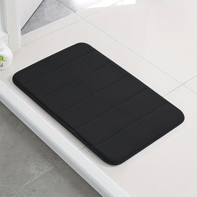 1 Pieza, Alfombra De Espuma Viscoelástica Para Baño, Antideslizante, Gruesa Y Suave, Absorbe El Agua Y Es De Secado Rápido, Lavable A Máquina, Para La Ducha, Alfombra De Entrada De Dormitorio, De Sala De Estar, Decoración De Habitaciones, Accesorios De B
