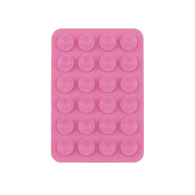 1pc Soporte para Teléfono con Ventosa de Silicona - Adhesivo Doble Cara con Mayor Succión, Parachoques Rosa Vibrante para Selfies/Vídeos Manos Libres, Compatible con Todos los Smartphones, Regalo Ideal, Agarre Divertido, Accesorio para Grabación de Vídeo