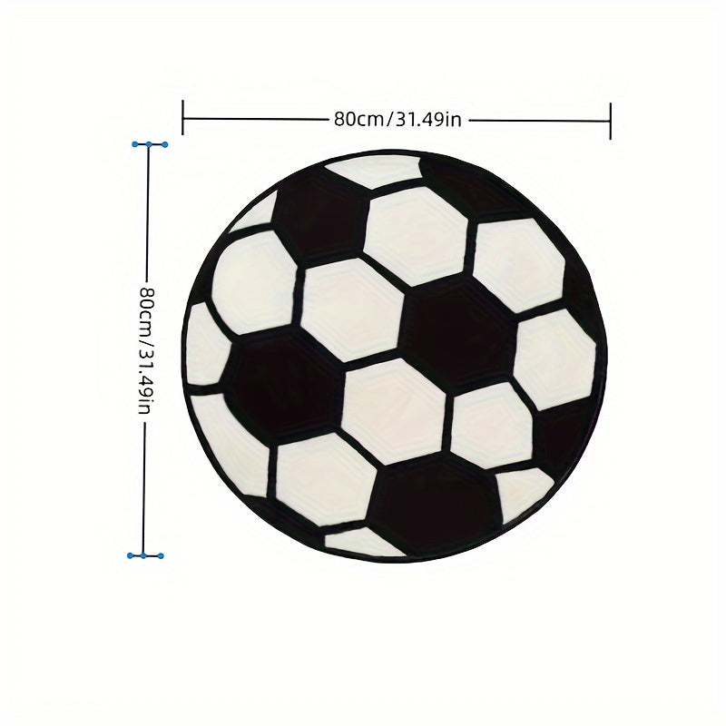 1 Pieza, Alfombra Creativa De Fútbol, Adecuada Para Dormitorio, Mesita De Noche, Sala De Estar, Balcón, Decoración Del Hogar, De Hotel, De Oficina, Decoración De Año Nuevo, Decoración De San Valentín, De Pascua, De San Patricio