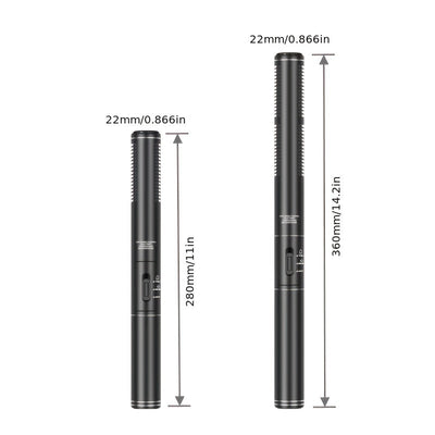 Micrófono de Condensador de Alta Calidad, Microfono de Condensador Profesional de Grado - Audio de Alta Calidad, Soporte de Metal, Cubierta de Espuma a Prueba de Viento, Compatible con Teléfonos Móviles, Cámaras, Cámaras DSLR Digitales, DV - Ideal para E