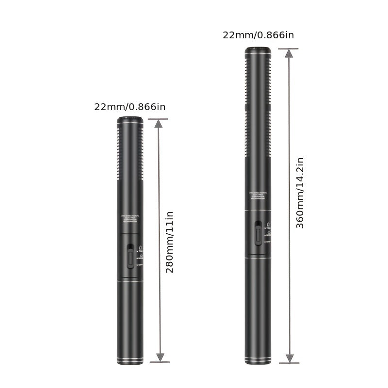 Micrófono de Condensador de Alta Calidad, Microfono de Condensador Profesional de Grado - Audio de Alta Calidad, Soporte de Metal, Cubierta de Espuma a Prueba de Viento, Compatible con Teléfonos Móviles, Cámaras, Cámaras DSLR Digitales, DV - Ideal para E