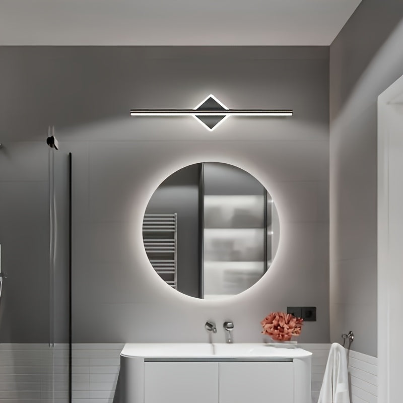 Luminaria de pared LED moderna - Temperatura de color ajustable, 3 niveles de iluminación ajustable para sala de estar, comedor, tocador, acabado de metal pulido, instalación enchufada, no requiere batería, iluminación para sala de estar | Luminaria de p