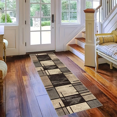 1pieza Alfombra de lujo de piel sintética Shag, antideslizante, lavable a máquina, multifuncional, hecha de poliéster, para pasillo, dormitorio, cocina, baño