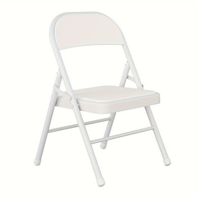 Silla Plegable Versátil con Respaldo de Cojín Suave - Portátil, Estructura de Metal para Hogar, Oficina y Uso Exterior - Ideal para Comedor, Conferencias y Bodas