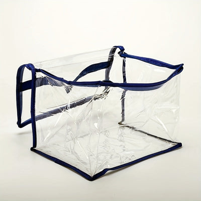 Bolsa De Almacenamiento De Edredón De PVC Transparente, Cubo De Embalaje De Ropa De Cama Transparente, Organizador De Almohada De Manta A Prueba De Polvo