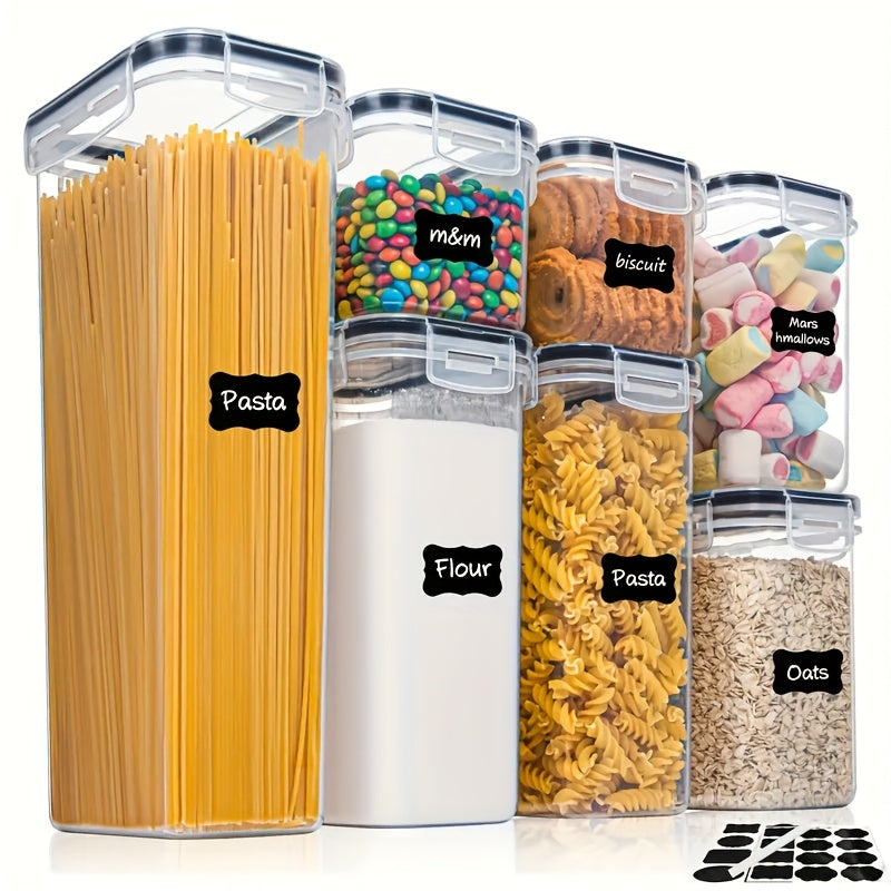 Contenedor de Almacenamiento de Alimentos de Plástico PP Transparente - Organizador Hermético para Frescura en la Cocina