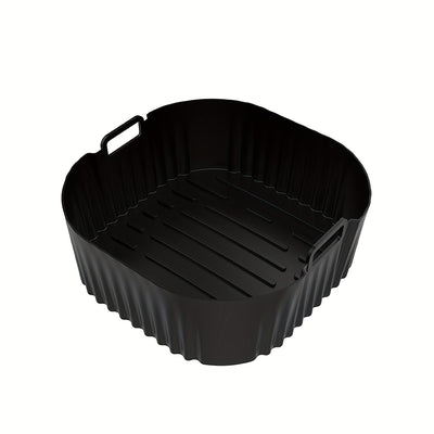 1/2 piezas Bandeja de Silicona Negra para Freidora de Aire, Compatible con el Modelo Philips NA229 con Superficie Antiadherente, Fácil de Limpiar en Freidoras de Aire, Hornos y Microondas