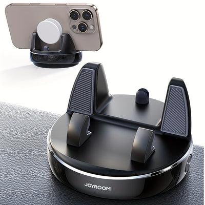 Soporte de teléfono para coche, [rotatorio 360° y ajustable verticalmente 30°] Soporte de teléfono móvil para coche, [diseño de resorte ajustable] Soporte de teléfono de navegación para tablero de instrumentos, con silicona antideslizante, adecuado para