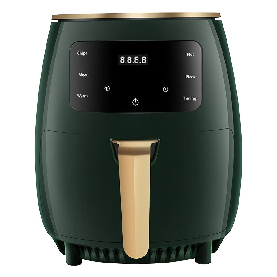 Freidora de Aire 4.5L Gran Capacidad 1400W Circulación de Aire Caliente Inteligente Automática Multifunción con Pantalla LED Sin Aceite para Hogar