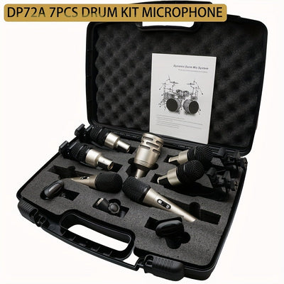 Micrófono Profesional para Batería, Micrófono de Batería Serie Profesional: Captador de Rendimiento para Instrumento de Batería de Percusión