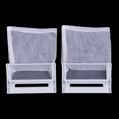 2 Piezas de Bolsas Filtros para Lavadora - Recolector de Agua No Eléctrico con Marco Desmontable, Malla Duradera para Prevenir Residuos y Pelusas, Compatible con la Mayoría de Lavadoras Estándar, Accesorio para Lavadora, Diseño Funcional, Malla de Alta C