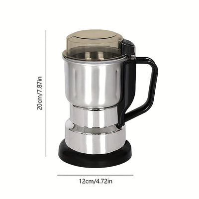 Molino de alta potencia mejorado de 1 pieza, 25000 RPM de velocidad ultra alta, enchufe de 110V para EE. UU., acero inoxidable y motor eléctrico, gran capacidad para café, nueces, especias - Perfecto para mezcladores y molinos de cocina, no necesita bate
