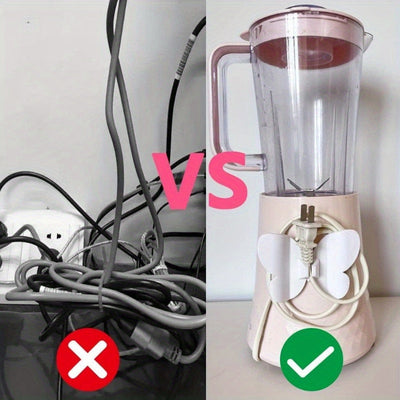 10 piezas de organizador de cables para electrodomésticos de cocina, soporte para ocultar cables, envoltorio de cables, enrollador de cables para electrodomésticos, soporte para batidoras de pie, cafetera, freidora de aire, olla a presión, electrodomésti