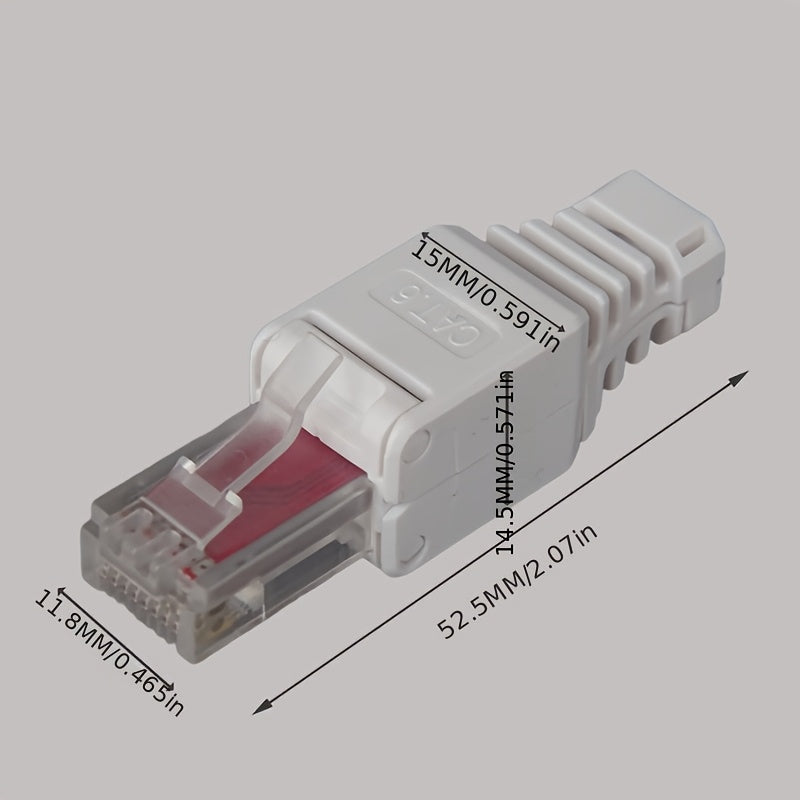 Los conectores RJ45 CAT.6 Crystal están disponibles gratuitamente para pedidos de 2 o 5 unidades.