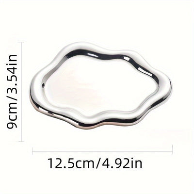Plato decorativo de cerámica, plato con diseño de nube, plato para guardar joyas, decoración para el hogar, regalo de Navidad, regalo de Año Nuevo, regalo para hombres, regalo para mujeres