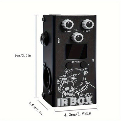 CAJA DE IR Guitarra Bajo Multiefectos 32 Opciones de Presets Disponibles Ajustes de Aplicación de Teléfono, Ecualizador de 9 Segmentos, Como Efector de Ecualizador Individual