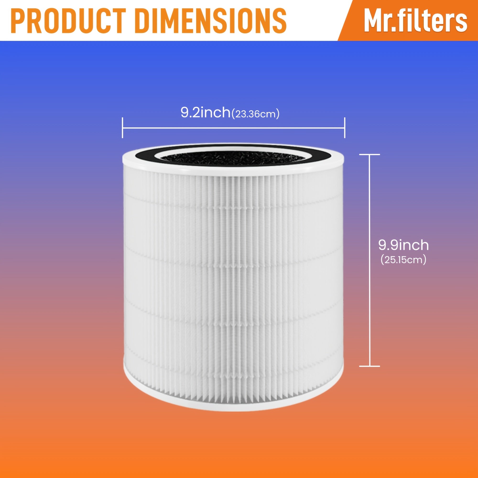 Filtro de Repuesto para Purificador de Aire LEVOIT Core 400s - Absorbente de Toxinas Blanco, Compatible con LEVOIT Core 400s-RF y Modelos de Habitaciones Grandes, 1pc