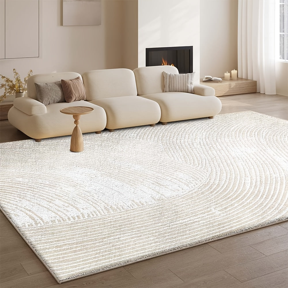 Alfombra de Terciopelo Lavable Moderna y Antideslizante de 850g/m² Estilo Bohemio Vintage Grueso y Suave, Transmite el Calor del Hogar con Fondo Antideslizante de Peluche Punto Duradero para Dormitorio Salón Interior Exterior
