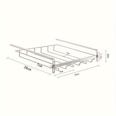 Estante para copas de acero inoxidable