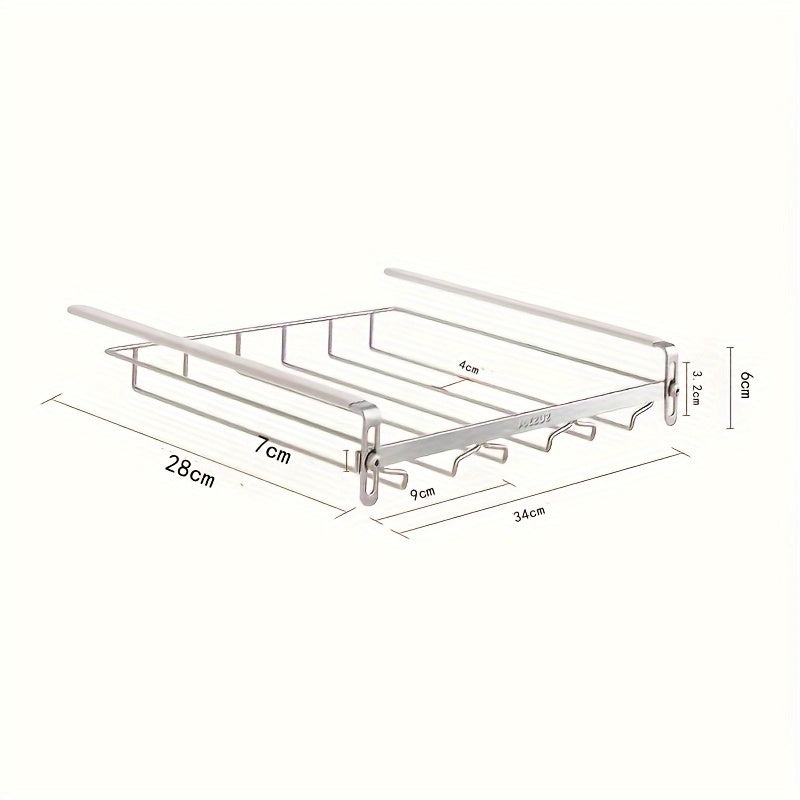 Estante para copas de acero inoxidable