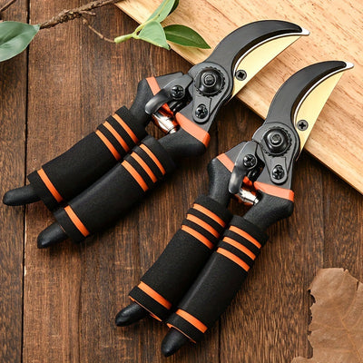 Tijeras de Poda Profesionales de Acero al Carbono con Hoja Afilada SK-5 - Agarre Cómodo, Cortaárboles Duradero para Jardinería Doméstica y Arreglos Florales, 1pc