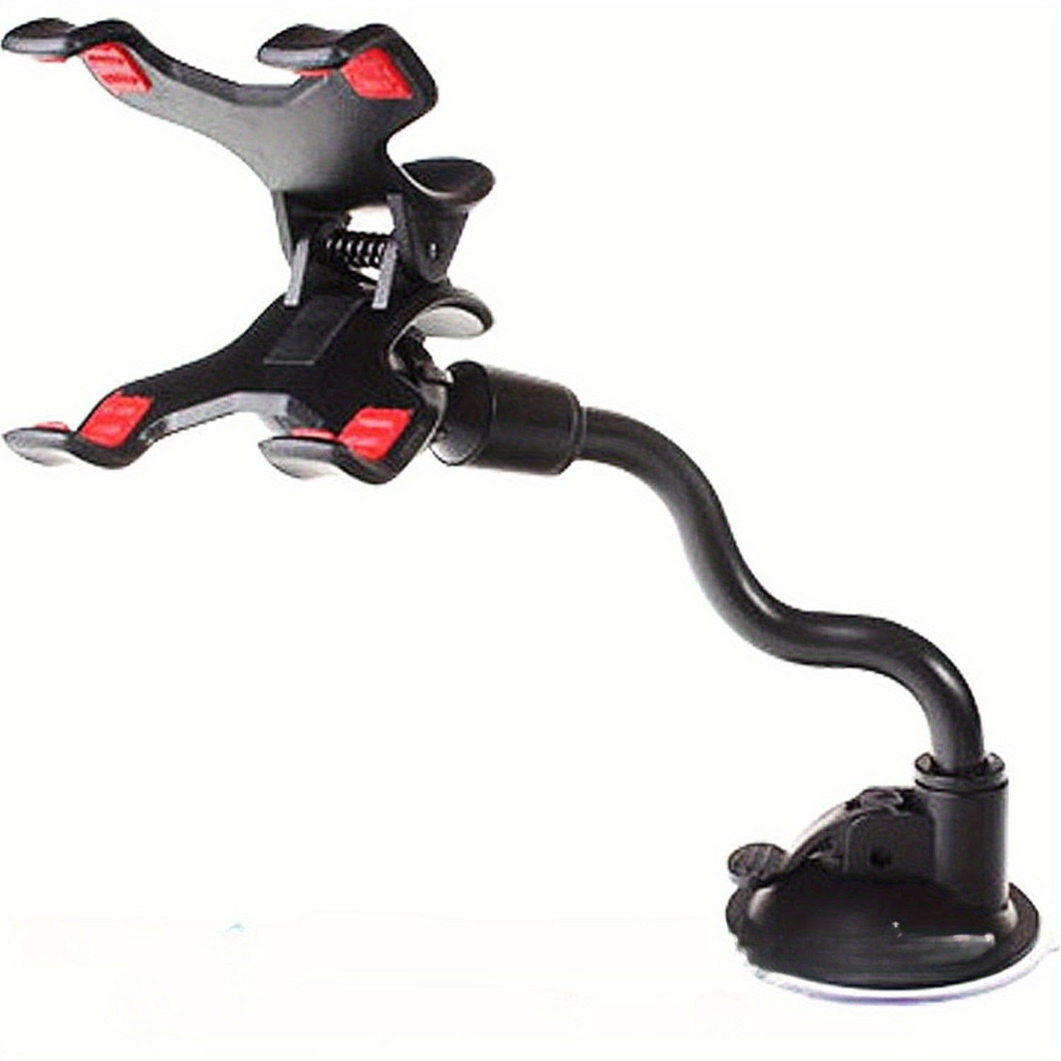 1 pieza, soporte de teléfono para guitarra giratorio de 360° con base de cuchara de succión fuerte - ABS negro, multiusos para actuaciones en vivo y video, ideal para la práctica de instrumentos y uso de escritorio, accesorio de guitarra | Soporte de tel