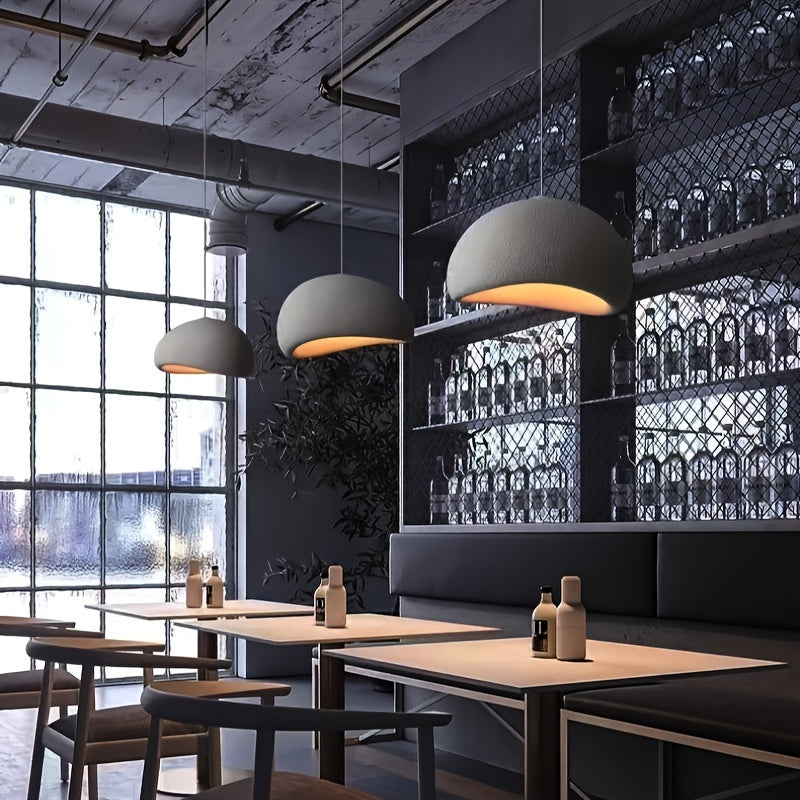 Candelabro moderno para comedor, luz de techo para pasillo de supermercado de hotel con base E26, estilo japonés, forma de nido de pájaro, pieza artística.
