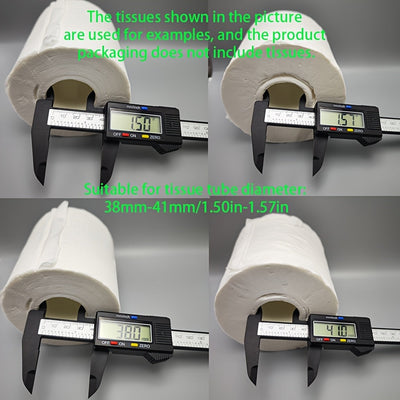 Soporte para papel higiénico de gato negro, compatible con tubos de 38mm-41mm/1.50in-1.57in, el papel higiénico en la imagen es solo ilustrativo, producto no incluye papel