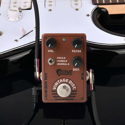Pedal de Efecto de Guitarra DOLAMO D11 Vintage con Filtro y Controles de Distorsión Diseño de True Bypass para Guitarra Eléctrica