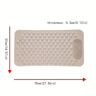1 pieza de Alfombra Antideslizante para Baño, Tapete de Succión para Inodoro y Ducha en Casa, Almohadilla Masajeadora para Pies