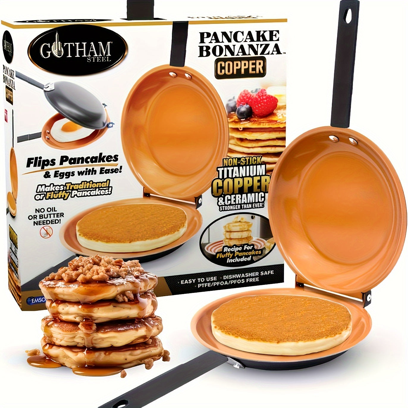 EZDEXIAOWU -HB, un molde para pasteles, un sartén plegable mexicano, un sartén de doble cara, un sartén plegable para desayuno, perfecto para cocinar todos los días (se recomienda cocinar a fuego medio o bajo, utilizando una espátula de silicona).