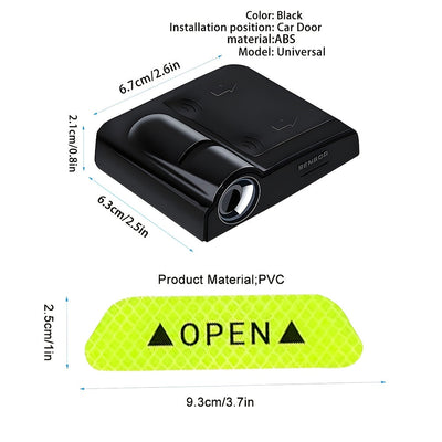 8 piezas de luces LED univer de bienvenida para puertas con pegatinas reflectantes de seguridad - Fácil instalación, aptas para sedanes, SUV, furgonetas, de larga duración y duraderas, accesorios LED univer para coches, día de San Valentín, Acción de Gra