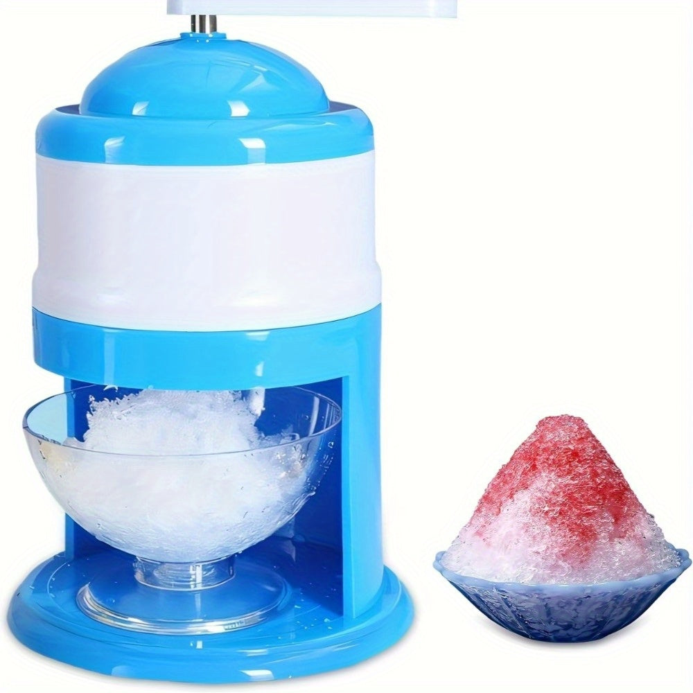 Maquinilla de Hielo Manual - Sin Necesidad de Electricidad, Trituradora y Creadora de Copos Portátil con Acción Manual, Construcción Resistente para Hogar, Fiestas, Camping, Compatible con Congelador - Diseño Ahorrador de Espacio y Dinero, Herramienta Co