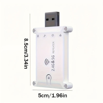 Extensor de Wi-Fi Mejorado por OEKE de 1200Mbps - Cobertura de Señal Superior, Desplazamiento Sin Interrupciones, Conectar y Usar, ¡Amplíe Fácilmente su Red Inalámbrica!