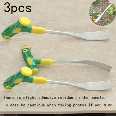 3pcs/4pcs Pala Multifuncional para Exteriores | Acero Inoxidable Reforzado, Ideal para Cavar, Deshierbar y Trasplantar Ajos y Verduras con Mango Bicolor, Herramienta de Jardín Portátil