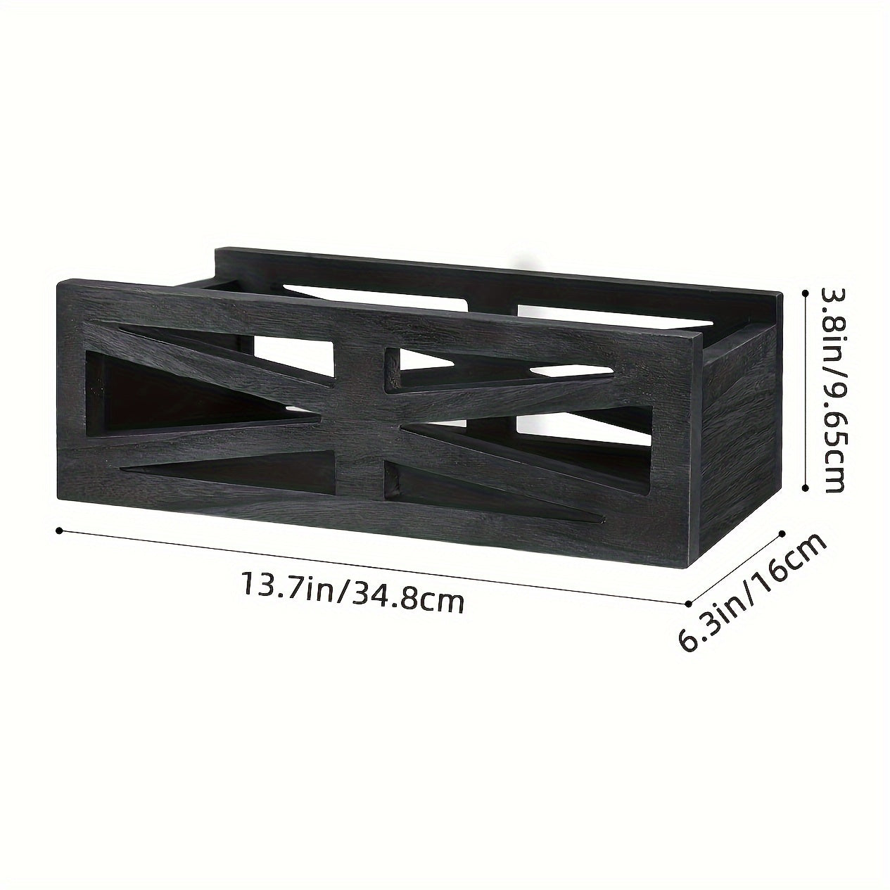 Caja de Almacenamiento de Madera Versátil - Impermeable, Organizador Multiusos para Esenciales de Baño & Decoración de Aromaterapia, Ganchos de Utilidad