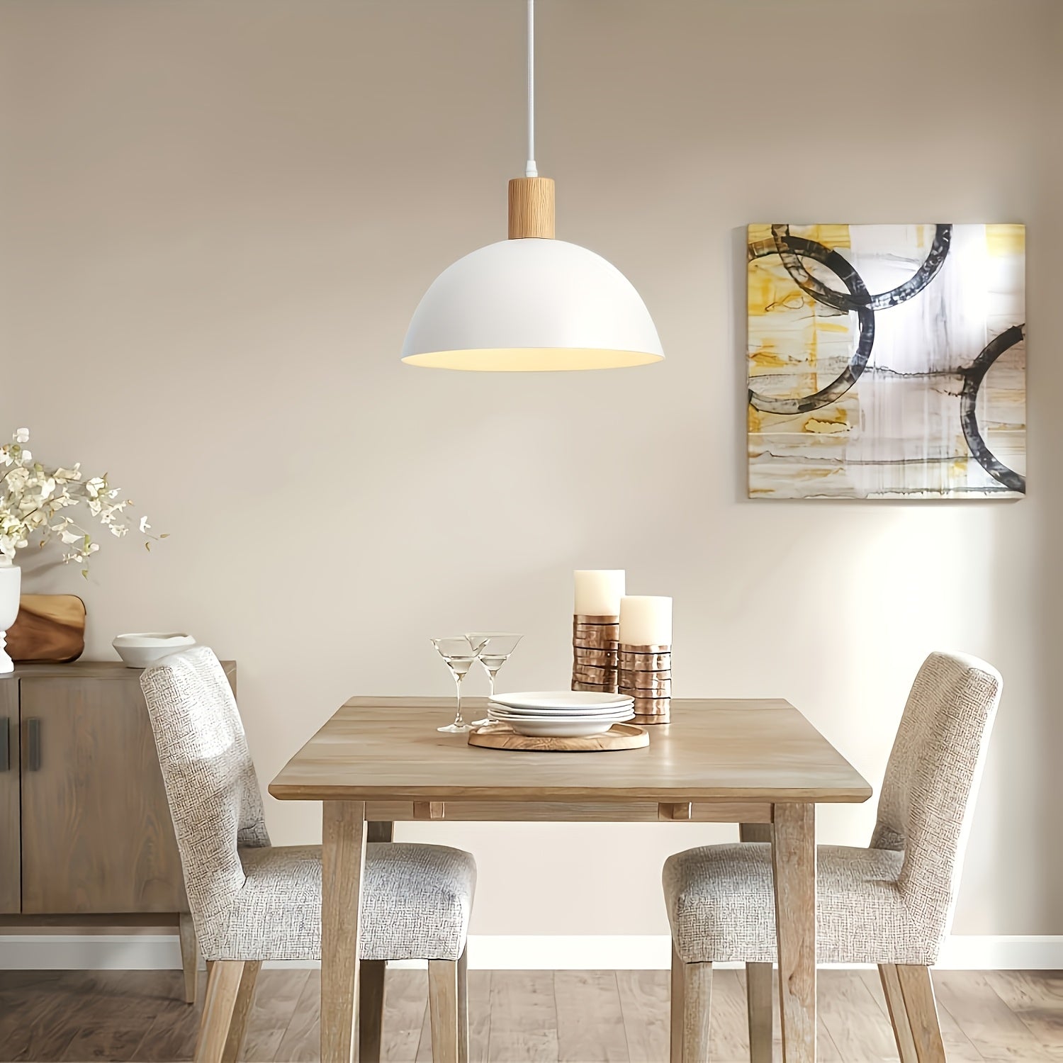 Lámpara colgante semi-inclinada moderna, candelabro de metal desmontable minimalista, diseño creativo para sala de estar, dormitorio, isla de cocina, comedor, decoración de granja, restaurante, edificio de oficinas, hotel y bar. Incluye hardware de insta