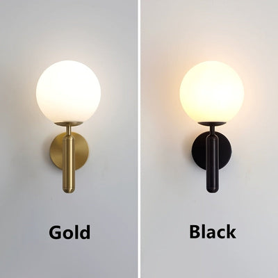 Aplique de pared moderno en metal pulido con pantalla de vidrio, montaje semiempotrado, control de interruptor, cableado directo, compatible con 110V-240V, incluye hardware de instalación, para decoración de dormitorio o sala de estar