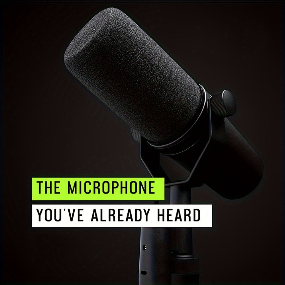 TAVOSOP SM7B Micrófono Dinámico Profesional - Alimentado por USB, Estructura Robusta para Grabación, Podcasting, Juegos, Transmisión en Vivo - Amplio Rango de Frecuencia, Voz Vocal Cálida, Absorción de Choques por Suspensión de Aire, Diseño Duradero para