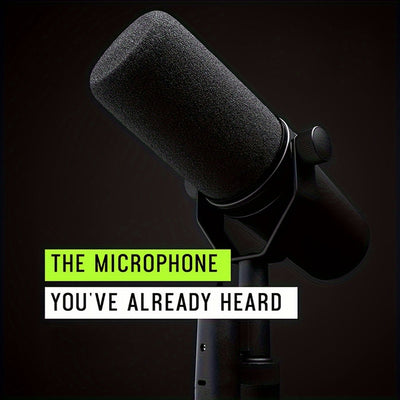 TAVOSOP SM7B Micrófono Dinámico Profesional - Alimentado por USB, Estructura Robusta para Grabación, Podcasting, Juegos, Transmisión en Vivo - Amplio Rango de Frecuencia, Voz Vocal Cálida, Absorción de Choques por Suspensión de Aire, Diseño Duradero para