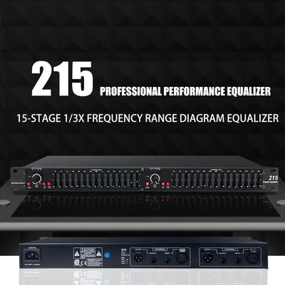 EQ215 Ecualizador De Audio Profesional Ecualizador Gráfico Estéreo