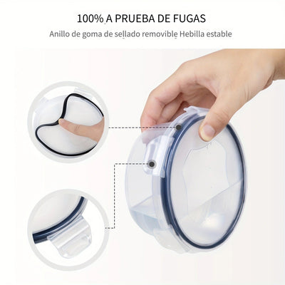 32pcs Contenedores de Almacenamiento de Alimentos con Tapas (16 Contenedores + 16 Tapas) - Contenedores de Almacenamiento de Plástico Herméticos a Prueba de Fugas con Cierres a Presión, Contenedores de Almacenamiento Libres de BPA con Tapas
