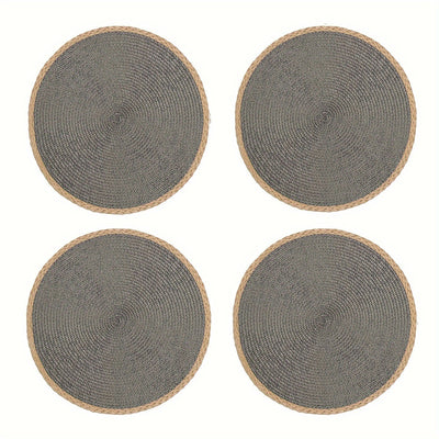 4/6 Piezas de Manteles Redondos, Temática Halloween, 15 Pulgadas Antideslizantes y Lavables para Uso en Interiores y Exteriores, Ideales para Bodas y Decoraciones de Fiestas