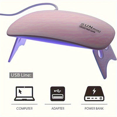 Secador de Uñas Plegable - Secado Rápido con Alimentación USB, Sin Baterías Necesarias, Diseño Portátil y Compacto para Salón y Hogar - Secador de Uñas y Cutículas Rápido, Inodoro y Seguro, Construcción en Plástico Duradero, Equipo de Belleza Elegante, A
