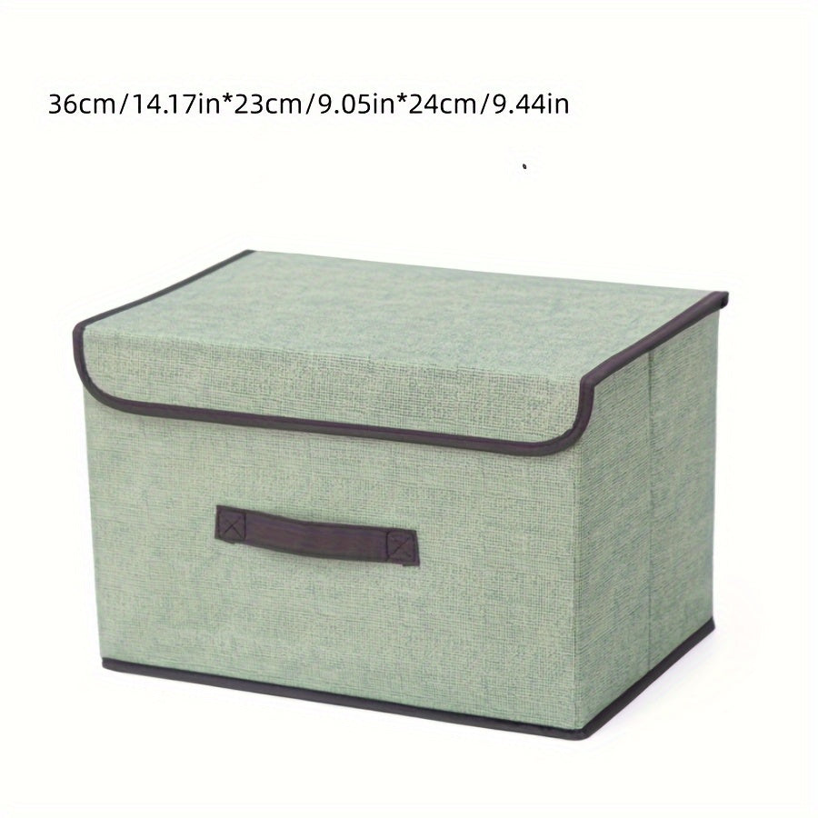 [Cajas de Almacenamiento Plegables Mixtos] Cajas de Almacenamiento Plegables de Tela No Tejida de Colores Mixtos - Organizadores de Bolsos con Tapa Abatible para Ropa Interior y Artículos Diversos - Seguro para Limpieza en Seco