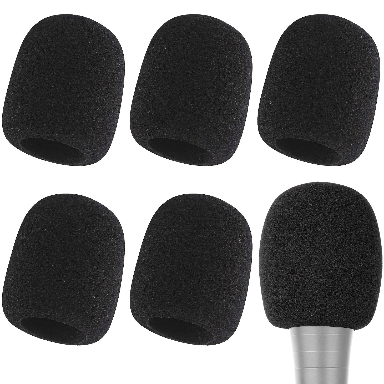 Cubierta de espuma para micrófono antiviento profesional, pantalla de espuma portátil, audio, filtro de pop perfecto para grabación.