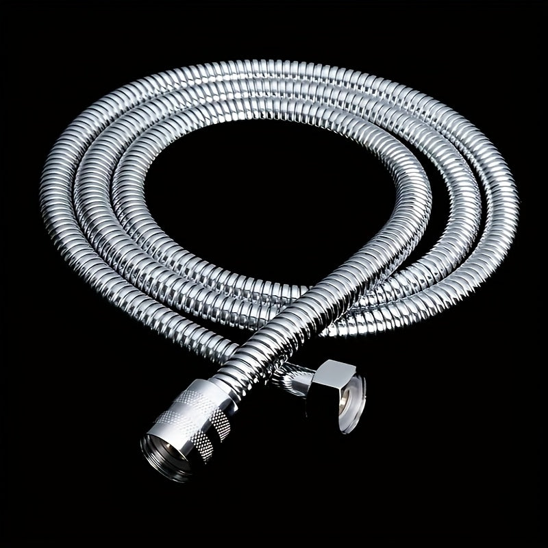 Manguera de ducha de acero inoxidable de 1,5 metros - Resistente a la corrosión, anti-enredado, 10 capas de espesor aumentado, resistente a altas presiones, conector universal de 4 mm, recubrimiento protector resistente al calor, diseño clásico para uso