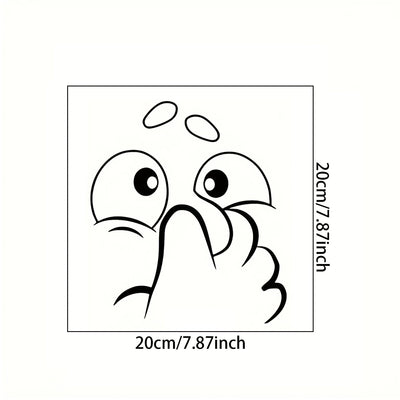 1pc Calcomanía Humorística para Inodoro, de Plástico, Autoadhesiva, Decoración para Inodoro