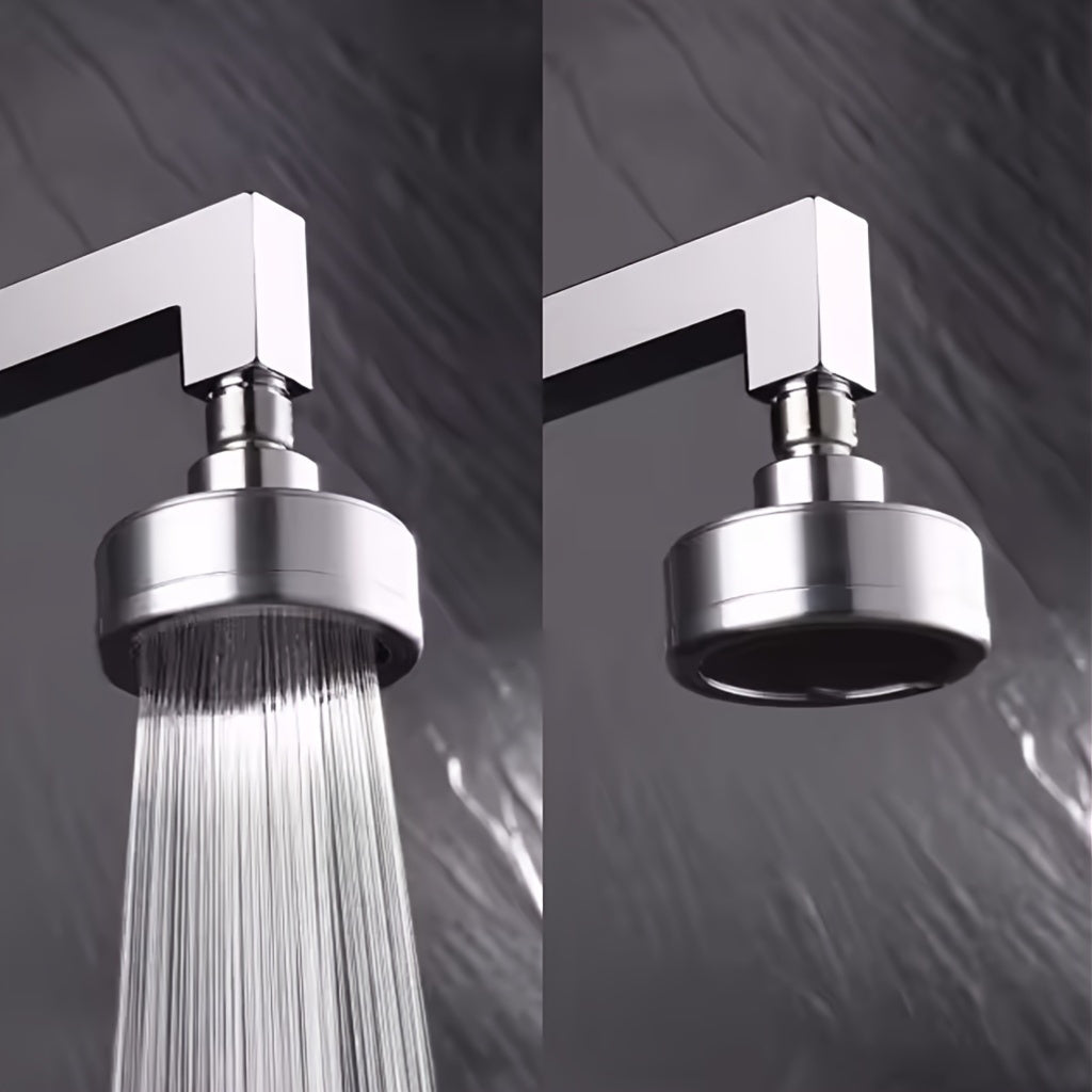 Cabezal de ducha de acero inoxidable 304 con acabado cepillado, ahorrador de agua con efecto lluvia, pequeño chorro superior, desmontable y lavable, estilo clásico para baño moderno, cabezal de ducha ahorrador de agua | Cabezal de ducha moderno | Cabezal